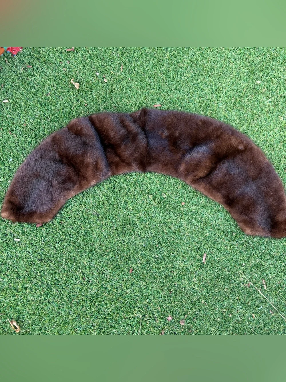 Genuine Mink Fur Collar Unlined Cute On A Coat